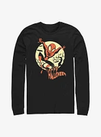 Marvel Spider-Man Halloween Moon Long-Sleeve T-Shirt