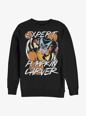 Marvel Wolverine Is An Expert Pumpkin Carver Sweatshirt