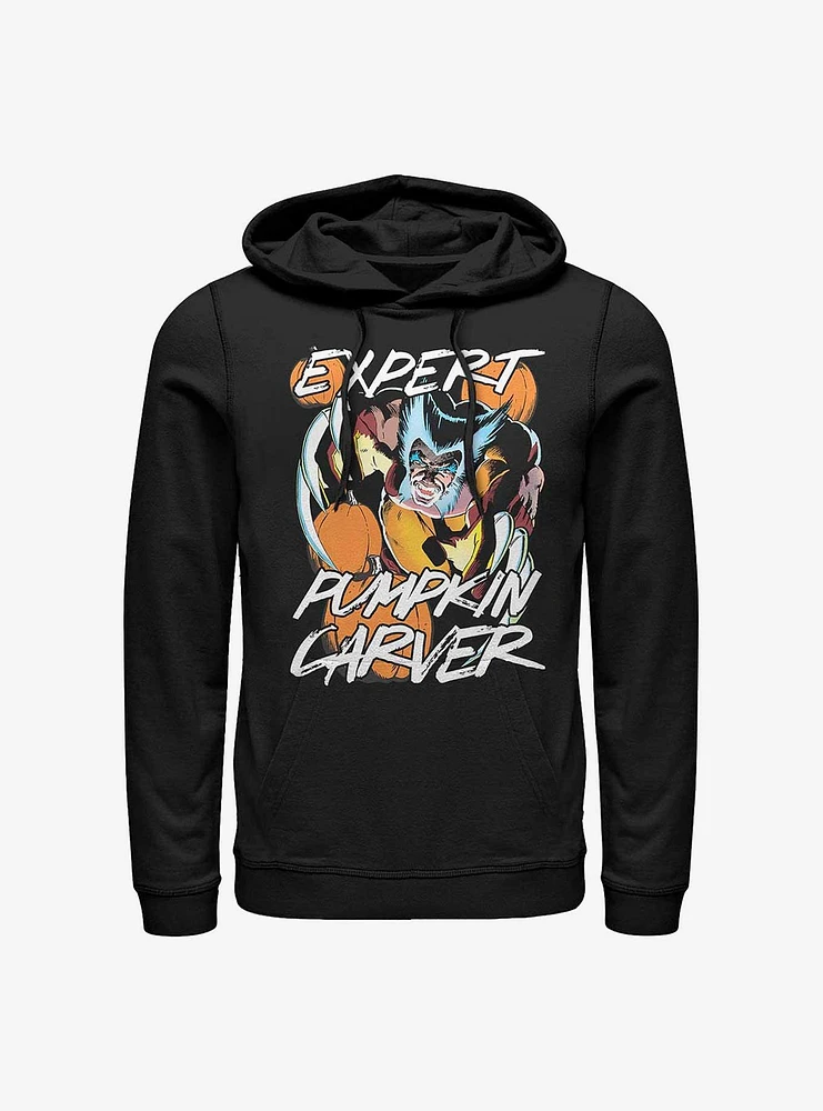 Marvel Wolverine Is An Expert Pumpkin Carver Hoodie