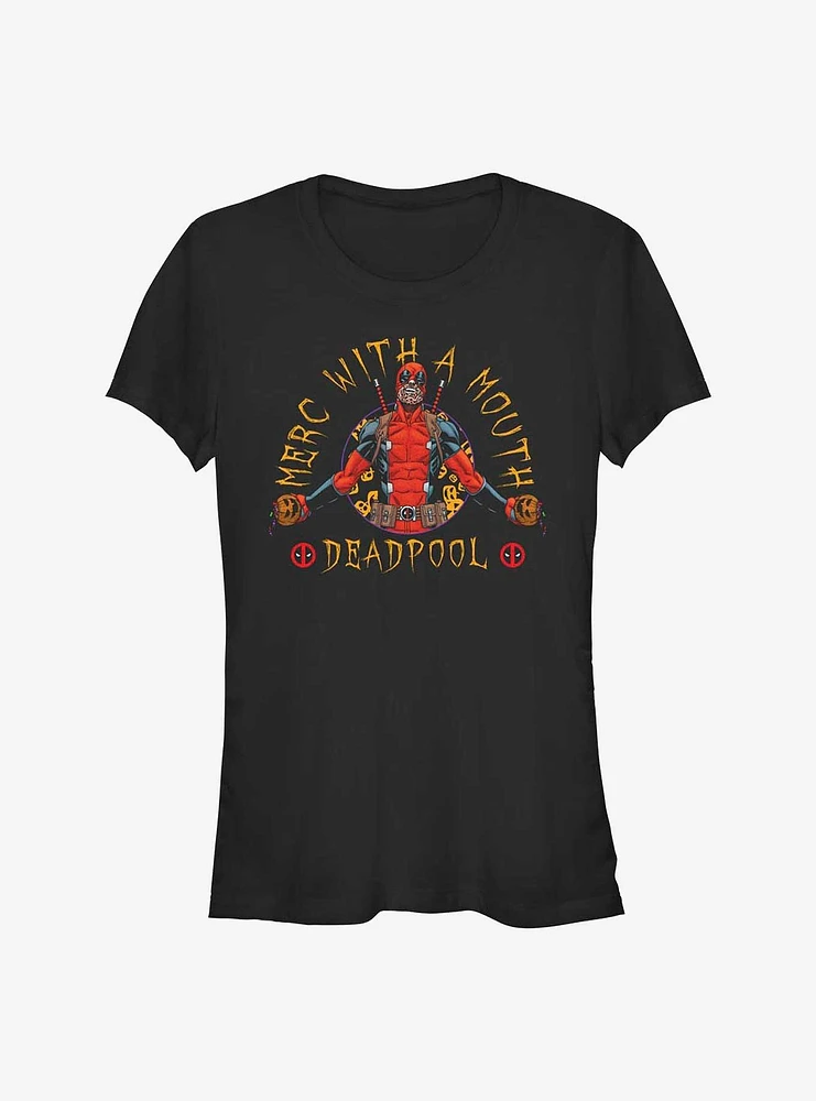 Marvel Deadpool Merc Mouth Girls T-Shirt