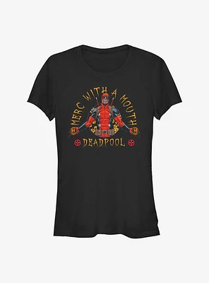Marvel Deadpool Merc Mouth Girls T-Shirt