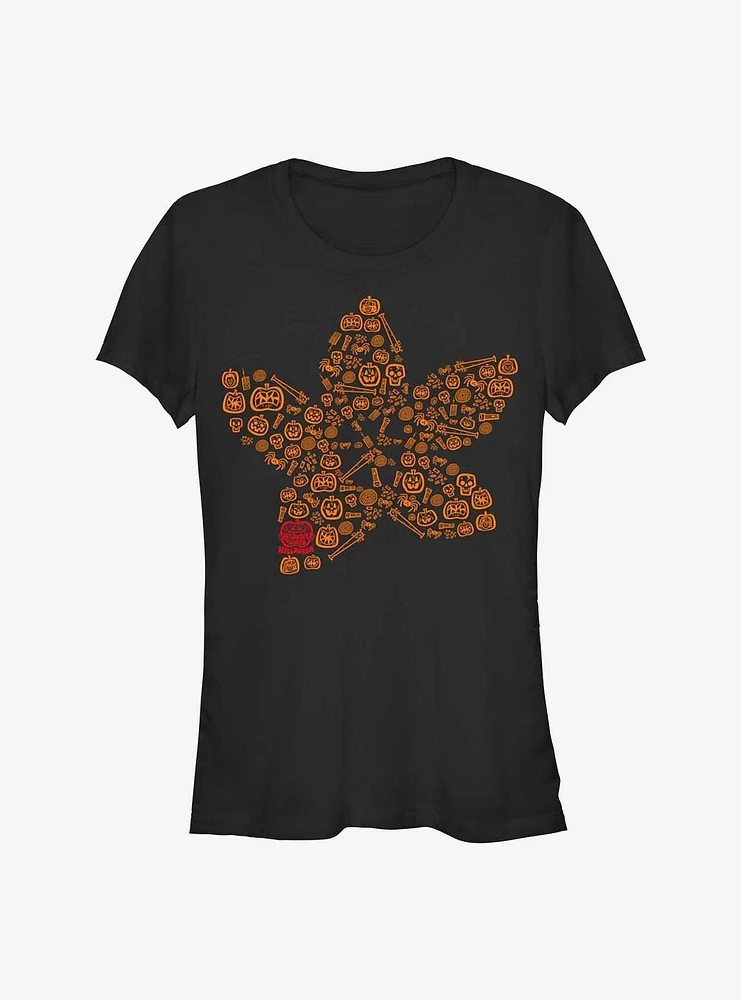 Stranger Things Run Demogorgon Spooky Fill Girls T-Shirt