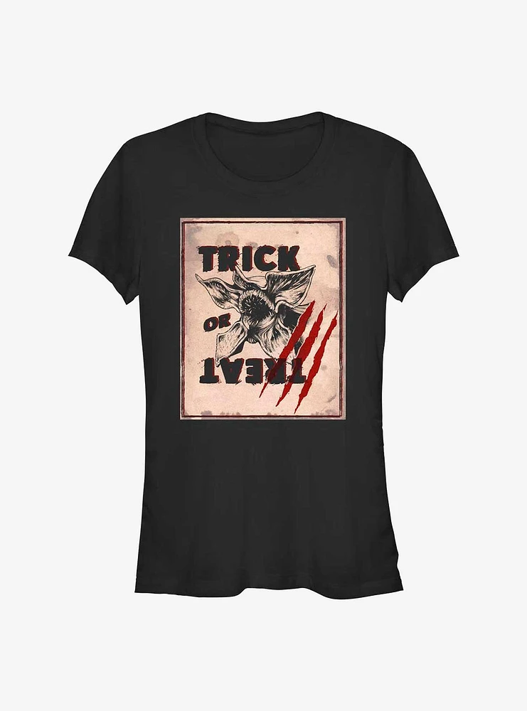 Stranger Things Demogorgon Trick Or Treat Girls T-Shirt