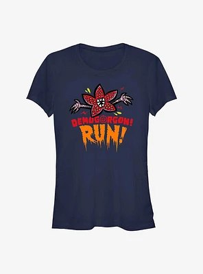 Stranger Things Demogorgon! Run! Girls T-Shirt