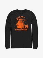 Star Wars The Mandalorian Child Happy Halloween Long-Sleeve T-Shirt