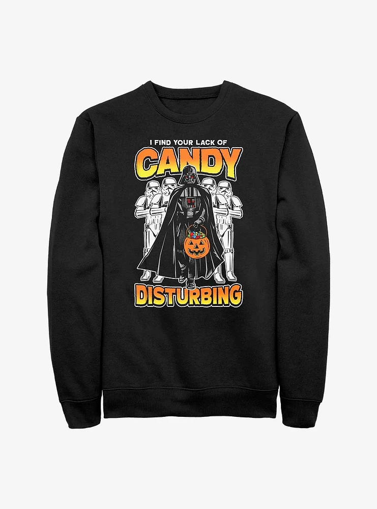 Star Wars Darth Vader Lack Of Candy Disturbing Sweatshirt