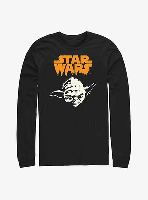 Star Wars Yoda Ghoul Head Long-Sleeve T-Shirt