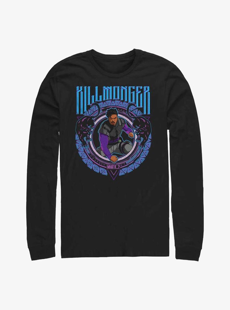 Marvel What If...? Cresting Killmonger Long-Sleeve T-Shirt