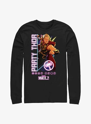 Marvel What If Party Time Thor Long Sleeve T-Shirt