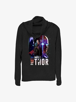 Marvel What If Watcher Party Thor Girls Long Sleeve T-Shirt