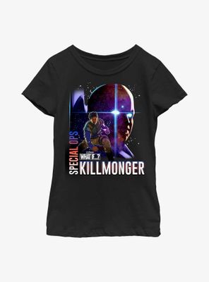 Marvel What If...? Special Ops Killmonger Youth Girls T-Shirt