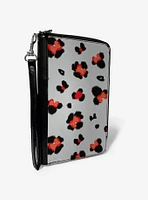 Disney Minnie Mouse Leopard Icon Zip Around Wallet