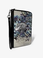 Harry Potter Ravenclaw Floral Sketch Zip Around Wallet