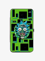 Rick And Morty Logo Faces Hinge Wallet