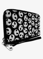 The Nightmare Before Christmas Jack Toss Print Zip Around Wallet