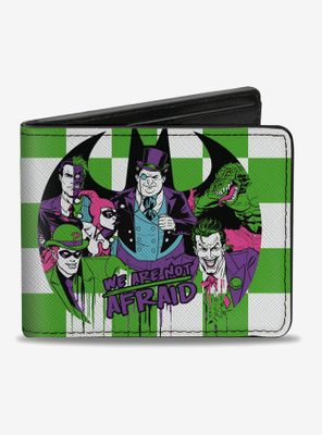 DC Comics Batman Villains Checker Bifold Wallet
