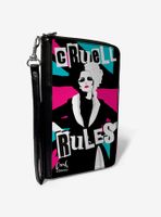 Disney Cruella Cruell Rules Union Jack Zip Around Wallet