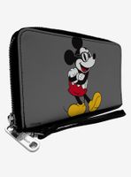 Disney Mickey Mouse Glasses Zip Around Wallet