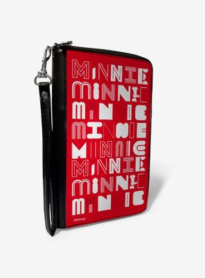 Disney Minnie Mouse Typography Zip Around Wallet