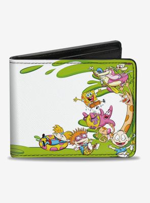 Nickelodeon Splat Logo Mash Up Bifold Wallet