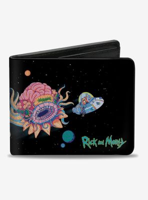 Rick And Morty Space Cruiser Escape Bifold Wallet