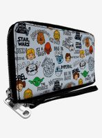 Star Wars Cartoon Zip Around Wallet