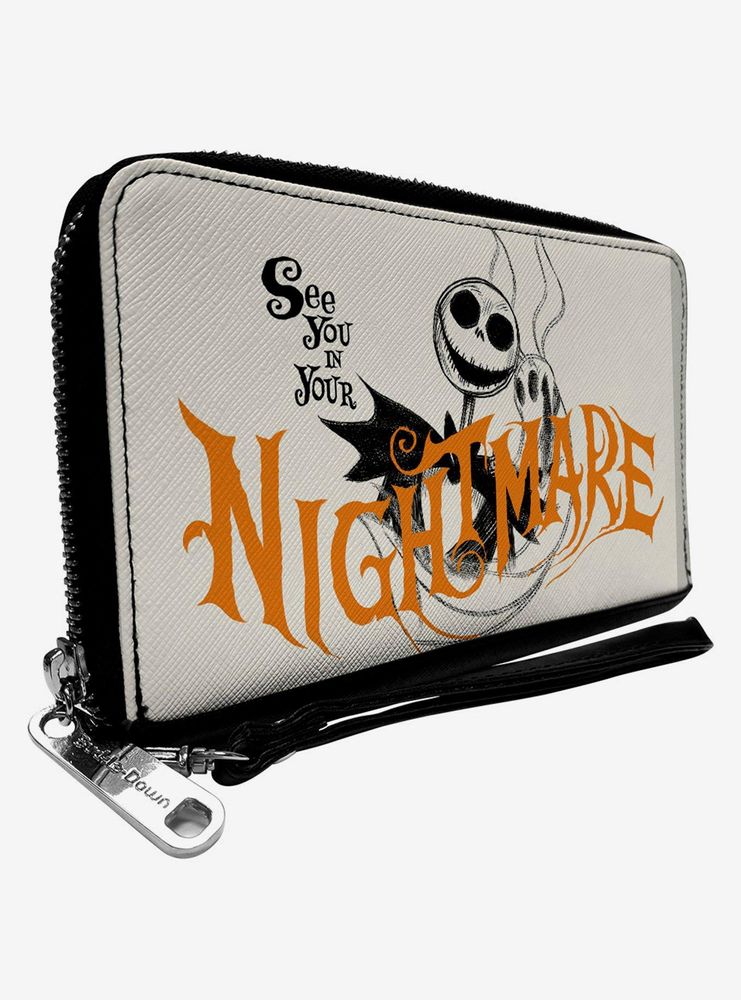 The Nightmare Before Christmas Jack See You In Your Nightmare Zip Around Wallet