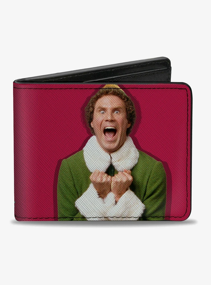 Elf Buddy Elf Screaming With Muggins Bifold Wallet