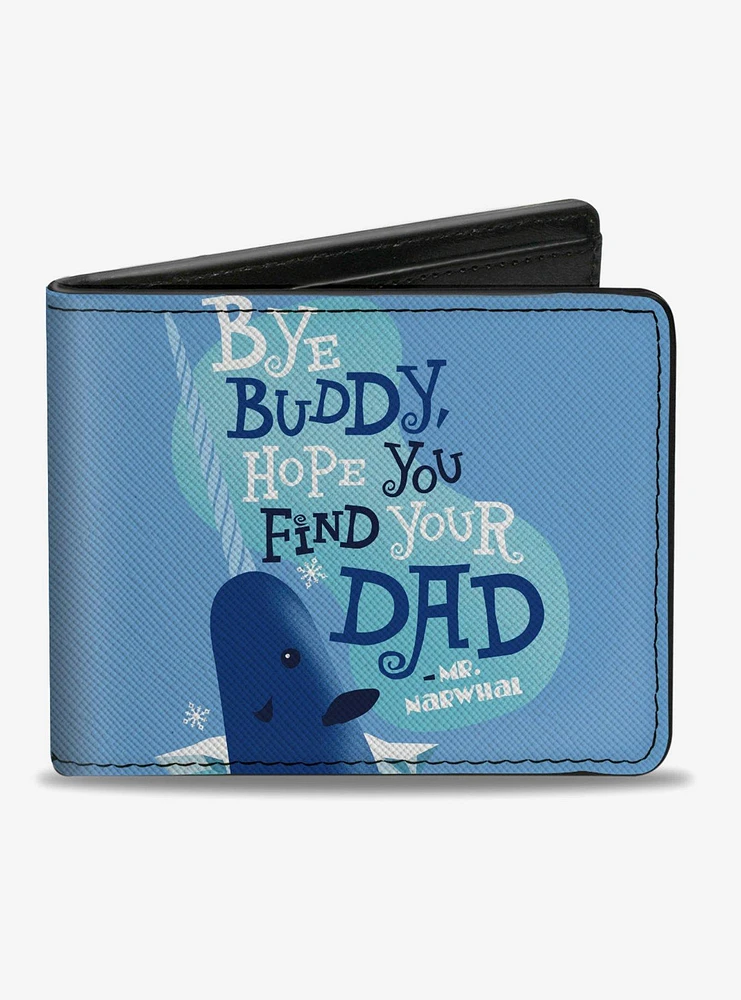 Elf Bye Buddy Mr Narwahl Bifold Wallet