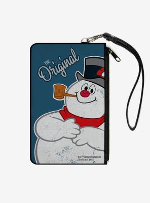 Frosty Snowman Original Canvas Zip Clutch Wallet