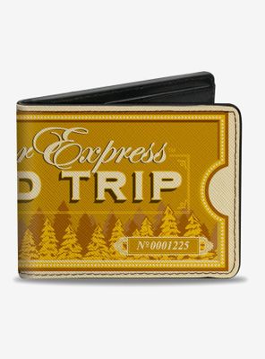 The Polar Express Round Trip Train Ticket Bifold Wallet