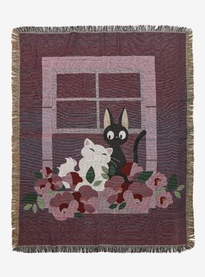 Studio Ghibli Kiki's Delivery Service Lily & Jiji Window Tapestry Throw - BoxLunch Exclusive