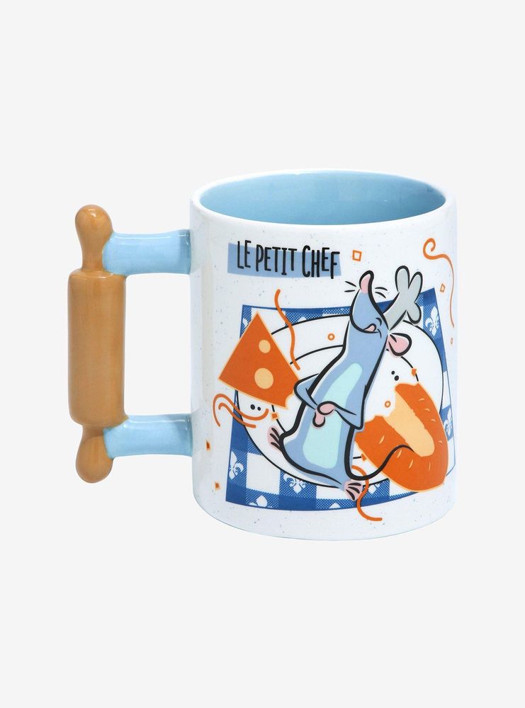 Disney Pixar Ratatouille Le Petit Chef Rolling Pin Handle Mug