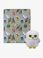 Harry Potter Hedwig Magic Hugger Pillow and Throw Set