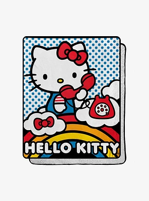 Hello Kitty On The Phone Throw