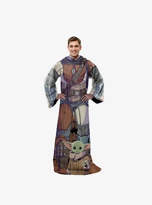 Star Wars The Mandalorian Mando Snuggler Throw