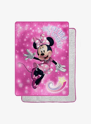 Disney Minnie M Minnie Sparkles Oversized Throw