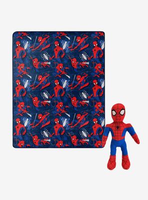 Marvel Spider-Man Fearless Spidey Hugger Pillow and Throw Set