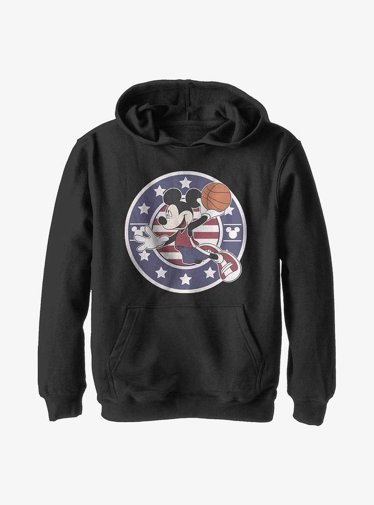 Disney Mickey Mouse B Ball Americana Youth Hoodie