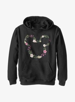 Disney Mickey Mouse Floral Youth Hoodie