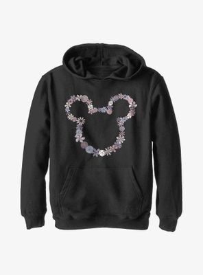Disney Mickey Mouse Flowers Youth Hoodie