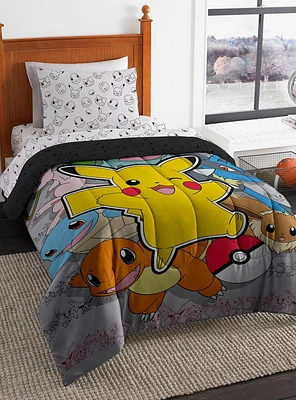 Pokemon Battle Squad Bed in a Bag Set Twin