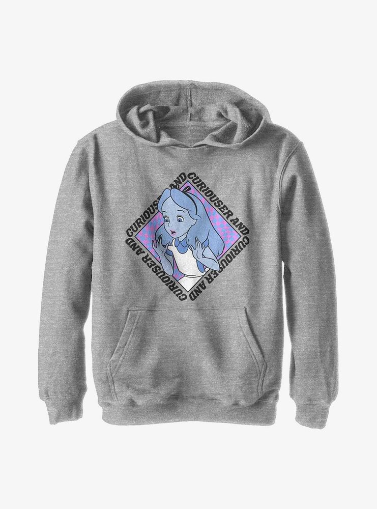 Disney Alice Wonderland Face Youth Hoodie