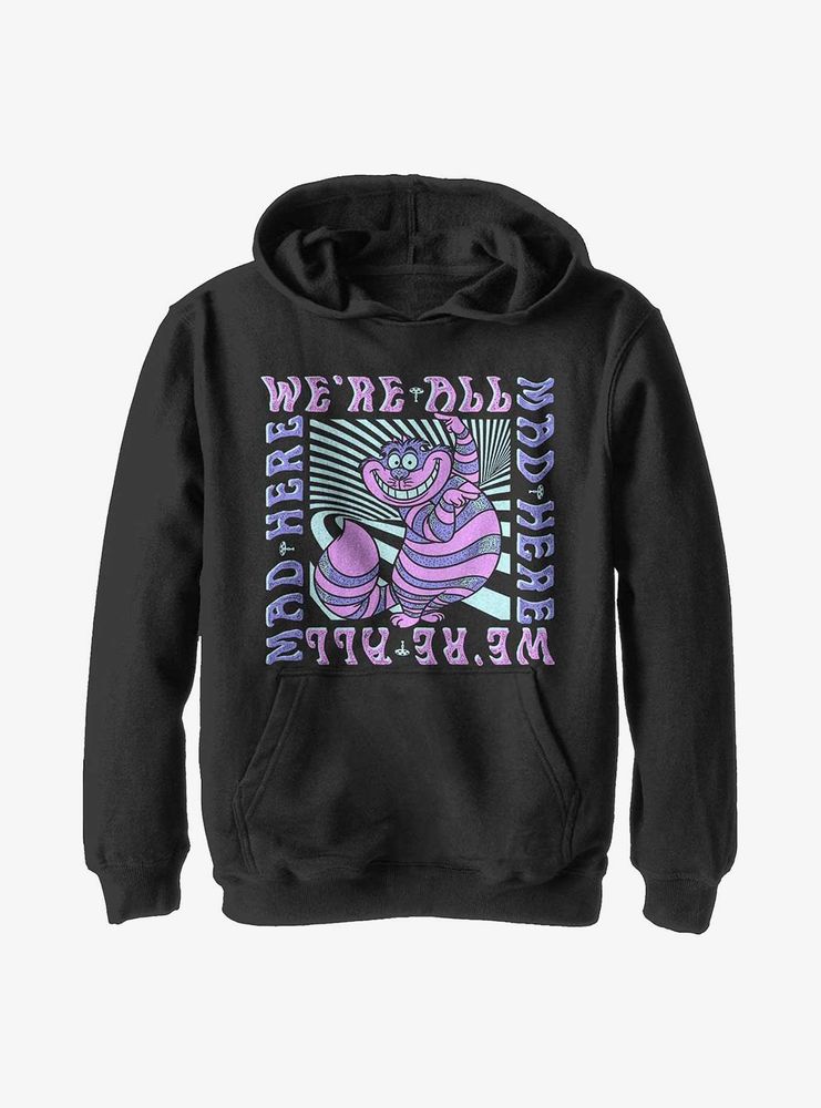 Disney Alice Wonderland Mad Here Trip Youth Hoodie