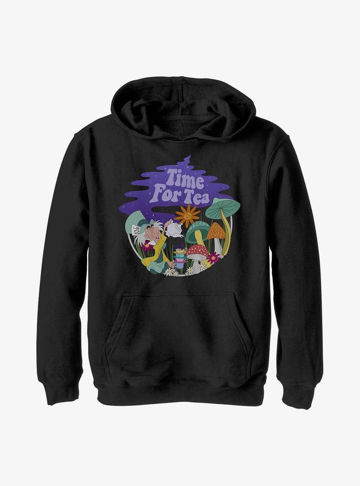 Disney Alice Wonderland Tea Time Filled Youth Hoodie