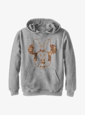 Disney Minnie Mouse Fall Floral Plaid Youth Hoodie