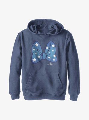Disney Minnie Mouse Stars Bow Youth Hoodie