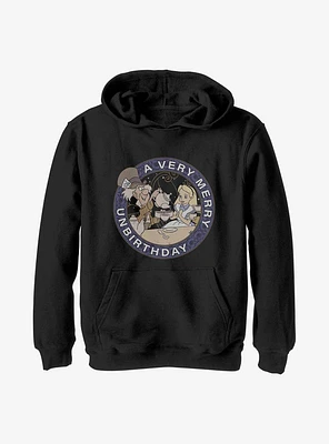 Disney Alice Wonderland Very Merry Unbirthday Youth Hoodie