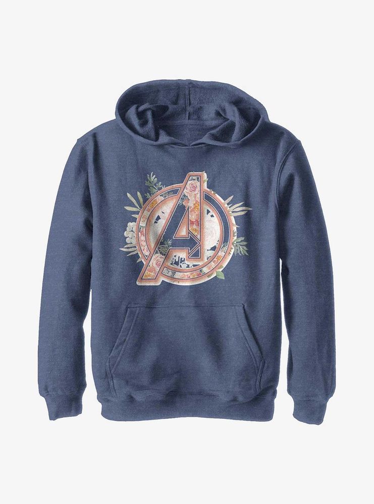 Marvel Avengers Avenger Floral Youth Hoodie