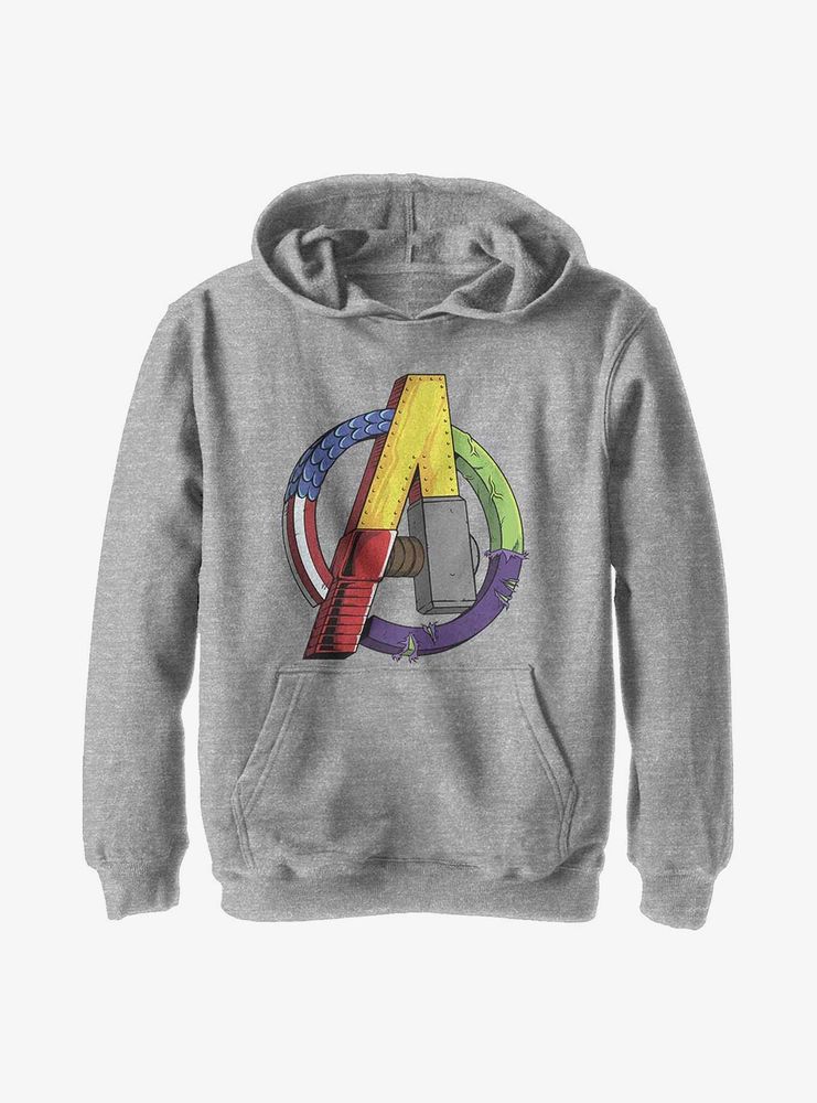 Marvel Avengers Avenger Textures Youth Hoodie